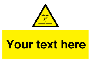 Custom warning geyser water jet